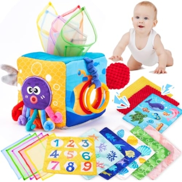 hahaland Baby Tissue Box Toy - Engaging Sensory Learning Toy