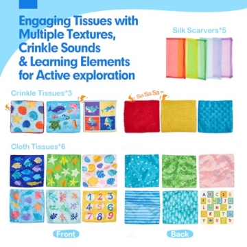 hahaland Baby Tissue Box Toy - Engaging Sensory Learning Toy