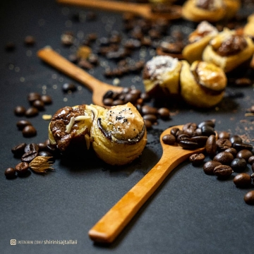 شیرینی کره‌ای نارگیلی-رول طلایی-کم‌شیرین-پذیرایی/هدی?...