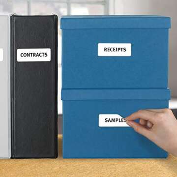 Avery Removable ID Labels, Sure Feed Technology, 1" x 2-5/8", 750 Counts