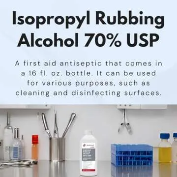 Dealmed Isopropyl Rubbing Alcohol 70% USP, First Aid Antiseptic, 16 fl. oz, (1 Pack)