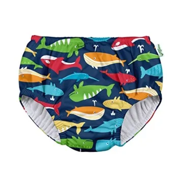 Green Sprouts Pull-up Swim Diaper Navy Whale League