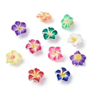Vibrant KISSITTY 200-Piece Handmade Flower Beads
