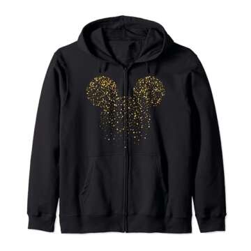 Disney New Year's Mickey Mouse Confetti Zip Hoodie