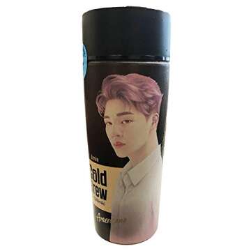 BTS CARICATURE Limited Edition Cold Brew Coffee Bottle ARMY's Collectible Item 5 MEMBER (JUNGKOOK, JIMIN, JIN, SUGA, AND RM)