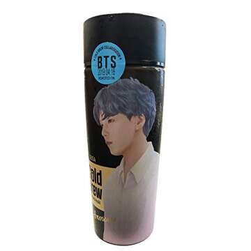 BTS CARICATURE Limited Edition Cold Brew Coffee Bottle ARMY's Collectible Item 5 MEMBER (JUNGKOOK, JIMIN, JIN, SUGA, AND RM)