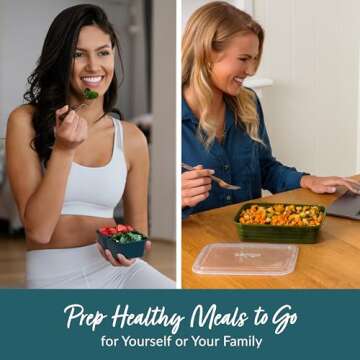 Bentgo Prep 60-Piece Meal Prep Set for Healthy Eating