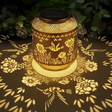 Hummingbird Solar Lanterns Outdoor Garden Decor Gift