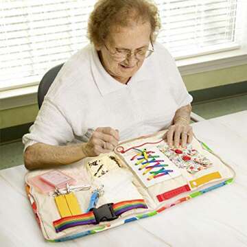 Memory Loss Fidget Blanket - Dementia Activities for Seniors, Adults and Patients - Alzheimer’s Th...