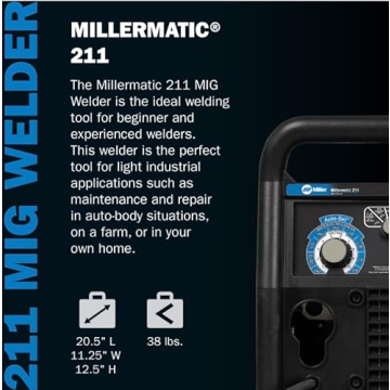 Miller 907614 Millermatic 211 MIG Welder - Portable Performance