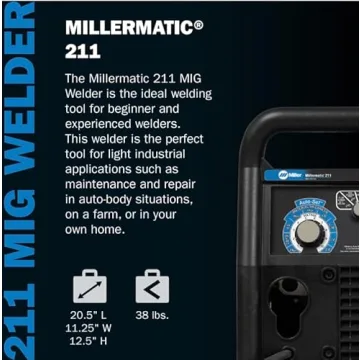 Miller 907614 Millermatic 211 MIG Welder - Portable Performance