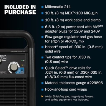 Miller 907614 Millermatic 211 MIG Welder - Portable Performance