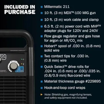 Miller 907614 Millermatic 211 MIG Welder - Portable Performance