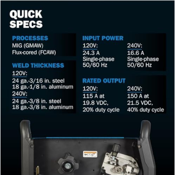 Miller 907614 Millermatic 211 MIG Welder - Portable Performance