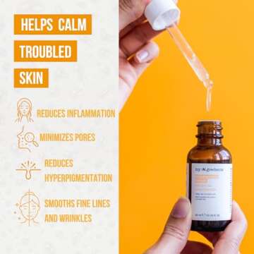 Masque Bar My Ingredients 10% Niacinamide Serum for Face +1% Zinc -Pore Reduction, Glowing Serum for...