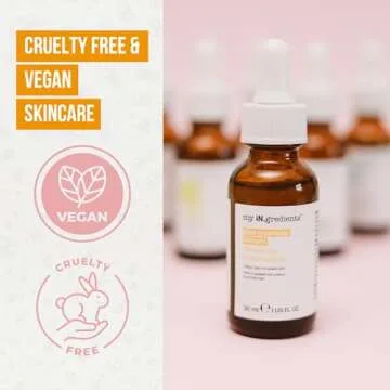 Masque Bar My Ingredients 10% Niacinamide Serum for Face +1% Zinc -Pore Reduction, Glowing Serum for Face, Evens Out Skin Tone, 5.7 pH -Hydrating Serum for All Skin Types -Paraben & Cruelty Free-30ml