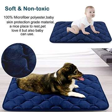Hero Dog Bed Crate Pad - Soft & Washable for Large Dogs