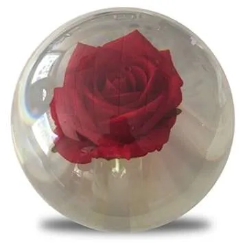KR Clear Red Rose Bowling Ball - A Stunning Gift for Bowlers