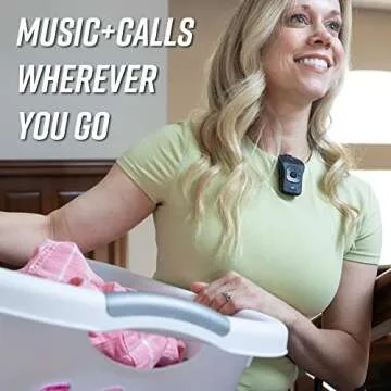 noxgear 39g Wearable Waterproof Bluetooth Speaker - Magnetic Clip-On Wireless Portable Speakers - Up to 15 Hours Battery Life - Clip Speaker with Microphone - Large Tactile Control Buttons