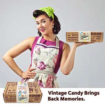 Vintage Candy Co. Retro Candy Gift Box - 1950s Nostalgia