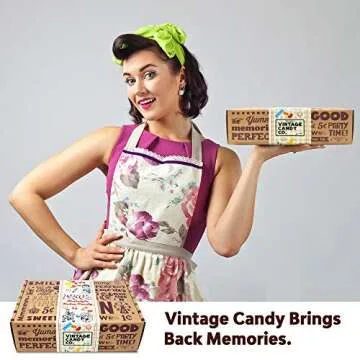 Vintage Candy Co. Retro Candy Gift Box - 1950s Nostalgia