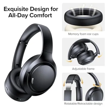 TAGRY A18 ANC Bluetooth Headphones with 120H Playtime