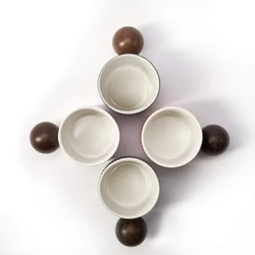 Buy CLASGLAZ Mini Espresso Cups with Wooden Handles