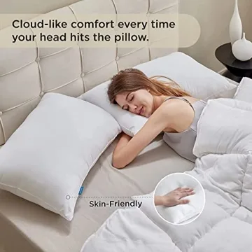 Bedsure Hotel Pillows Set of 2 - Luxury Sleep Comfort