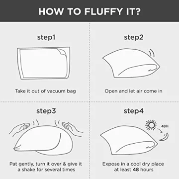 Bedsure Hotel Pillows Set of 2 - Luxury Sleep Comfort