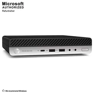 HP ProDesk 600 G3 Mini PC - Compact Desktop with Quad Core i5, 16GB RAM & 256GB SSD