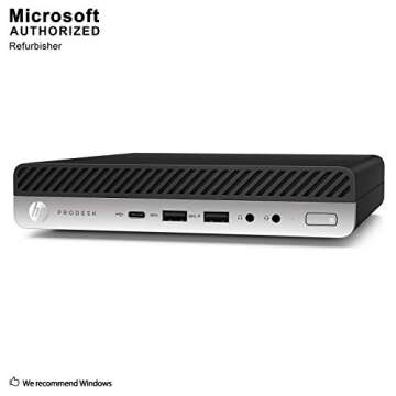 HP ProDesk 600 G3 Mini PC 16GB RAM 256GB SSD Renewed