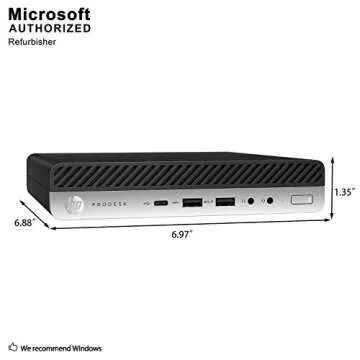 HP ProDesk 600 G3 Mini PC 16GB RAM 256GB SSD Renewed