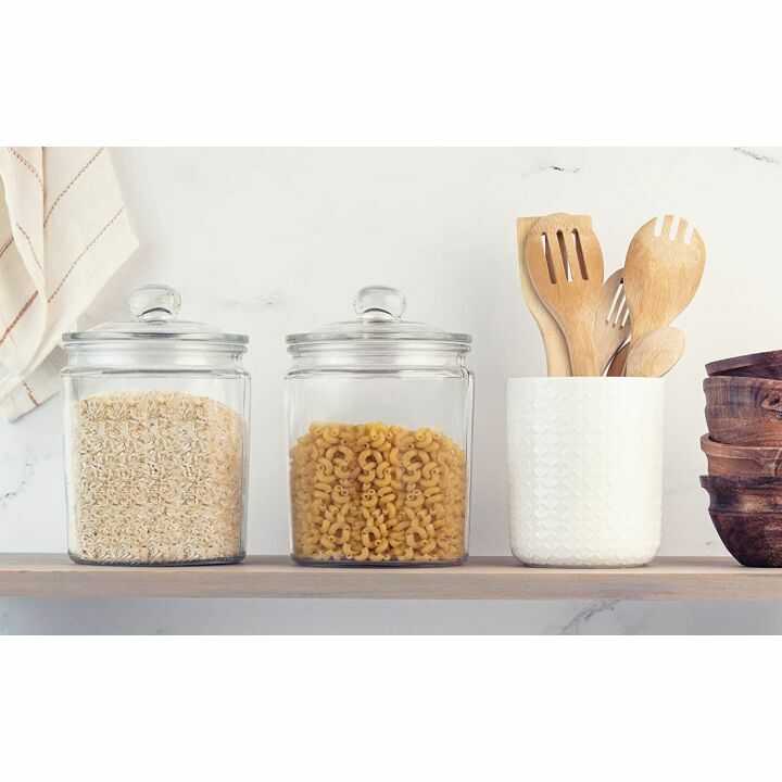Glass Kitchen Jars - 1/2 Gallon Storage Set