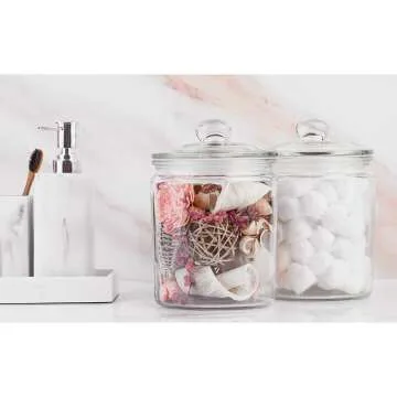Glass Kitchen Jars - 1/2 Gallon Storage Set