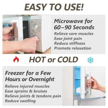 RelaxCoo Microwave Lavender Heating Pad for Pain Relief