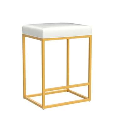 Stylish ALPHA HOME 24 Inch Bar Stools Set of 2