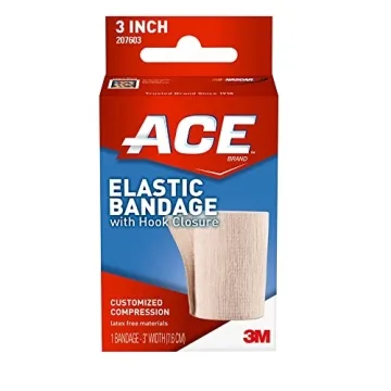 ACE 3" Elastic Bandage Wrap with Velcro, 2 Count