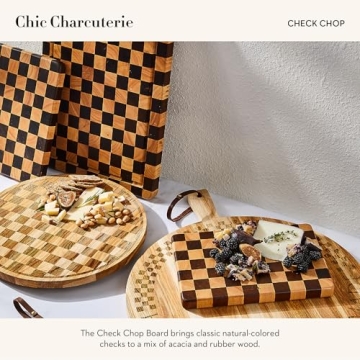 Stylish MACKENZIE-CHILDS Wooden Serving Board for Charcuterie