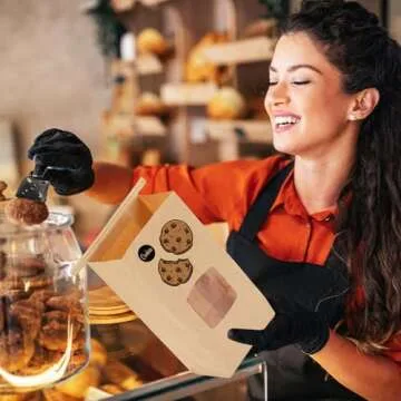 Moretoes 100pcs Small Bakery Bags for All Your Treats