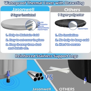 Jasonwell Ice Bath Tub for Athletes Cold Therapy Plunge Pool