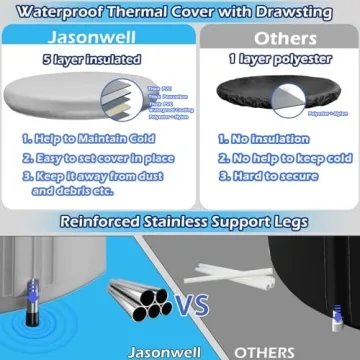 Jasonwell Ice Bath Tub for Athletes Cold Therapy Plunge Pool