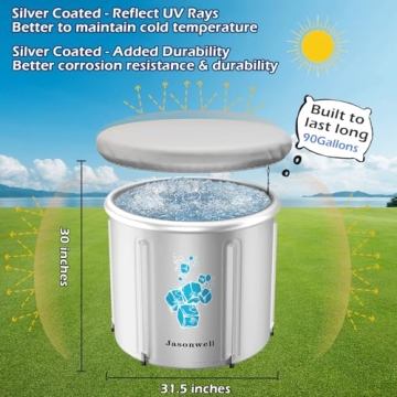Jasonwell Ice Bath Tub for Athletes Cold Therapy Plunge Pool