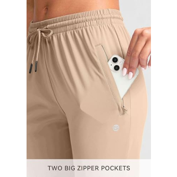 Stylish G Gradual Women’s Joggers with Zipper Pockets