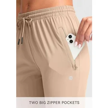 Stylish G Gradual Women’s Joggers with Zipper Pockets