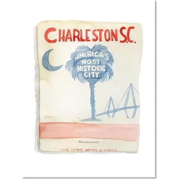 Charleston Wall Art Print - Vibrant Travel Decor