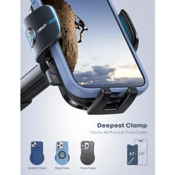 Lamicall Car Phone Holder with 360° Rotation and Suction Cup