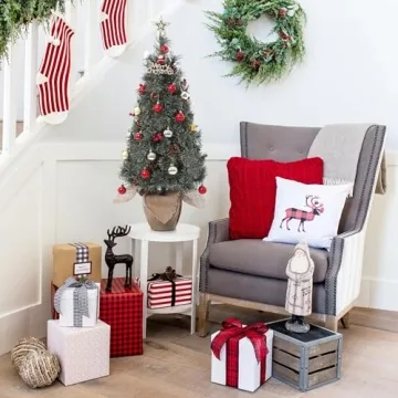 GarveeHome 3ft Pre-Lit Mini Christmas Tree with Lights