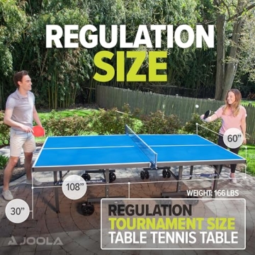 JOOLA Nova Pro Plus Table Tennis Table with Weatherproof Design