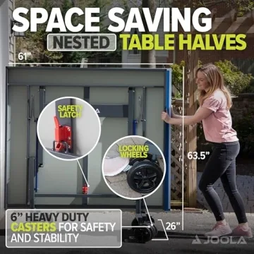 JOOLA Nova Pro Plus Table Tennis Table with Weatherproof Design