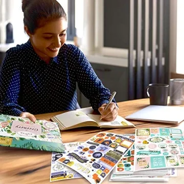 Elevate Your Planner with ZICOTO Greenery Gold Foil Stickers | 1100+ Designs